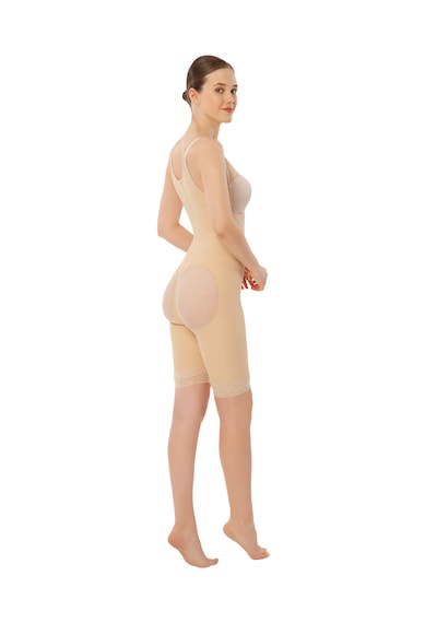 Variteks 127 Agraflı Poppo Kaldırıcı Liposuction Korse Bej