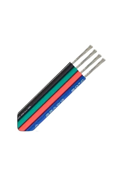 4 Pin Kordon Kablo 4x0.22mm Rgb Şerit Led Kablosu 4 Lü Jst Elektrik Kablosu Kalaylı Bakır Kablo 100 Metre