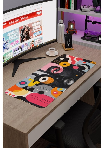Maksimalizm Kaymaz Dikişli Kauçuk Oyuncu Mousepad V2 - 70x30 Xl Gaming Mouse Pad Fare Altlığı