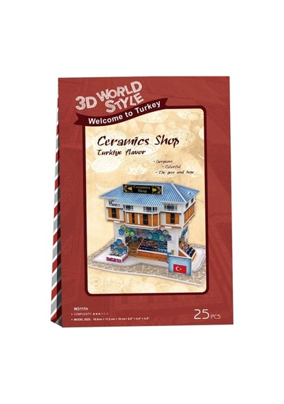 2 Adet Türk Seramik Mağazası 3d Puzzle