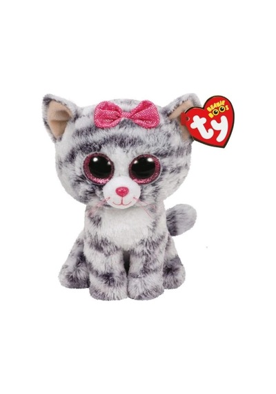 Ty - Grey Cat Reg 15 Cm
