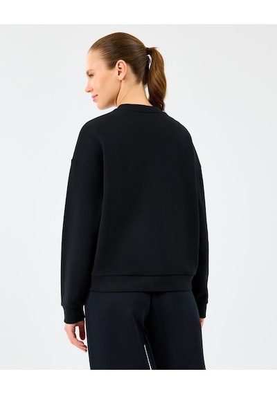 Skechers W Essential Crewneck Sweatshirt Kadın Siyah Sweatshirt S2610011-3817 Siyah