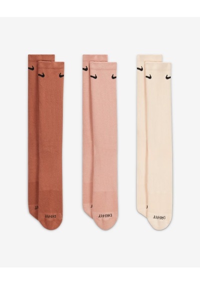 Nike Sx6888-914 Everyday Plus Destekli Antrenman Crew Çorapları 3 Çift Cok Renklı