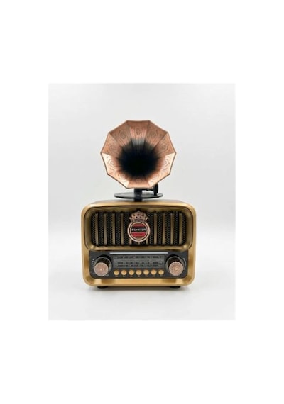 Everton Rt-606 Gramofonlu, Şarjlı, Nostaljik Radyo Bluetooth-usb-sd-fm Kdo