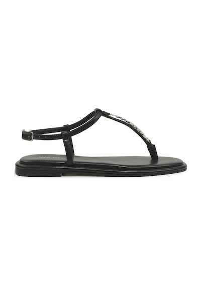 Nine West Orıa 6fx Siyah Kadın Düz Sandalet 000000000102052487 Siyah