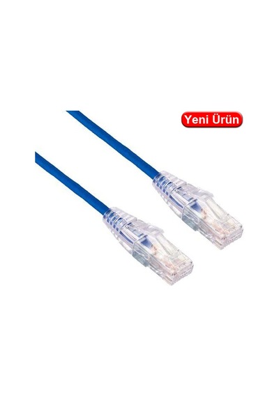 Lınkomm E34397 0.15 Mt. Cat6a 28awg 10gb 500mhz Utp Mavi Patch Kablo