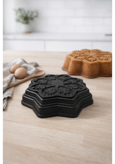 Chris Döküm Kek Kalıbı 28cm Siyah Siyah