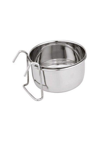 Kanca Askılı Çelik Mama Yem Kabı 10 Oz