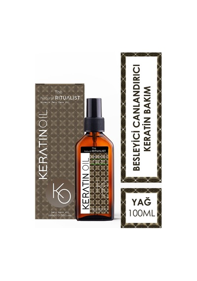 The Natural Ritualist Aşırı Yıpranmış Saçlar için Keratin Bakım Yağı 100 ML