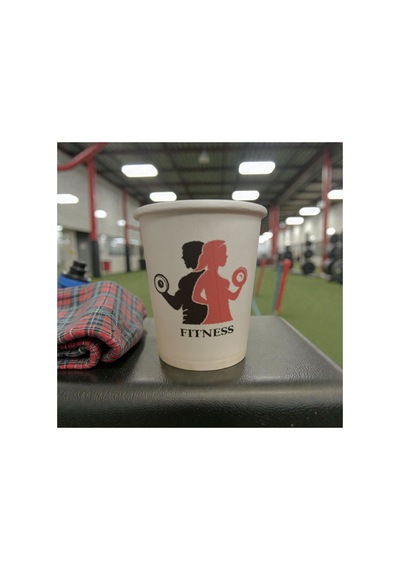 Fıtness Spor Salonu Temalı Tek Kullanımlık 7 Oz 100 Adet Üreticiden Karton Bardak 1