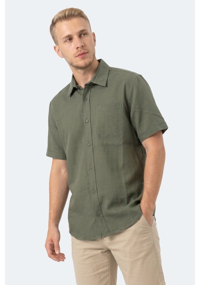 Slazenger Kırtıda Erkek Haki Gömlek
