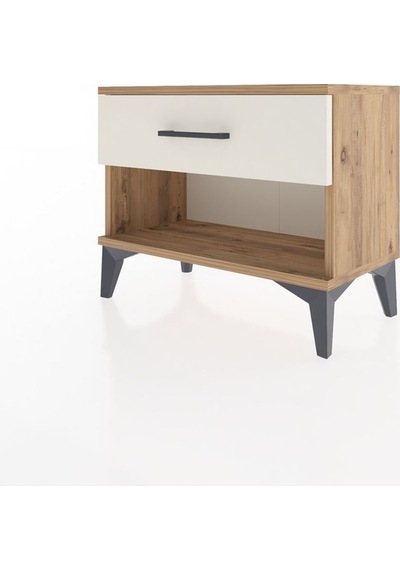 Arges Komodin Tek Çekmeceli 60x30x48 Çam-aytaşı Çam
