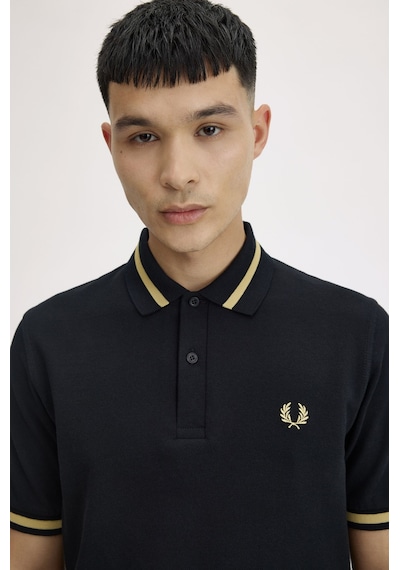 Fred Perry M2-157 Single Tipped Erkek Polo Tişört Siyah