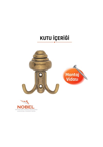 Sarikli Askı, Metal Vestiyer Askısı, Anti K Sari, Duvar Ve Dolap Askılığı 5'li Set Vidalı