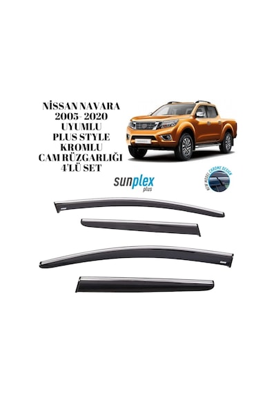 Nissan Navara 2005 2006 2007 2008 2009 2010 2011 2012 2013 2014 2015 2016 2017 2018 2019 İle Uyumlu Plus Style Rüzgarlık 52390175