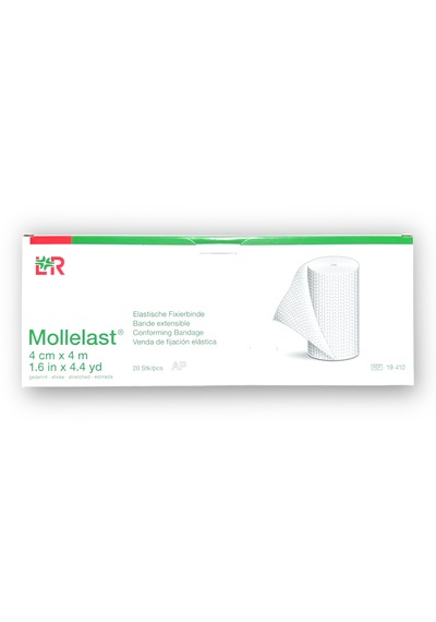 Mollelast Elastik Kompresyon Bandajı 4 Cm X 4 M- 1 Kutu 20 Ad...