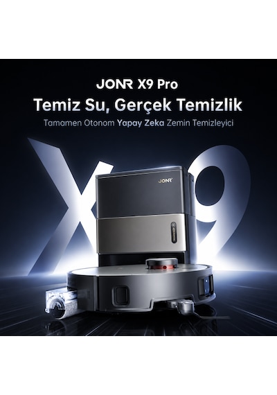 Jonr X9 Pro 20.000Pa Robot Süpürge Ve Paspas Siyah