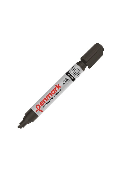 Penmark Markör Permanent Kesik Uç Siyah Hs-406 Çok Renkli