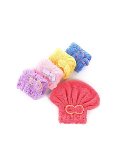 Mikrofiber Saç Havlusu Saç Kurutma Bonesi Baş Havlusu Fiyonklu
