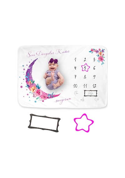Pelikandükkan Moky Design Anı Battaniyesi, Bebek Hediyelik Aylık Fotoğraf Çekim (490079462) Pelikandükkan Moky Design Anı Battaniyesi, Bebek Hediyelik Aylık Fotoğraf Çekim (490079462)