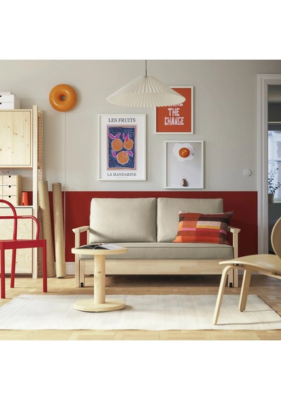 Ikea Bej Modern Kanepe - 2'li Yataklı Kanepe