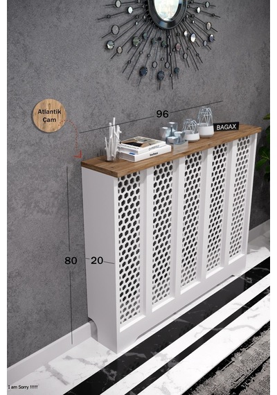 Dekoratif Petek Dolabı Kalorifer Peteği Kapatma Ünitesi Modern Tasarım İç Ölçü 96 Cm Dış Ölçü 100 Cm Petek 96 Beyaz Üstü Çam D6 Dekoratif Petek Dolabı Kalorifer Peteği Kapatma Ünitesi Modern Tasarım İç Ölçü 96 Cm Dış Ölçü 100 Cm Petek 96 Beyaz Üstü Çam D6