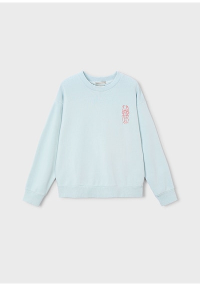 Mayoral Boston Erkek Çocuk İki İplik Sweatshirt Mavi