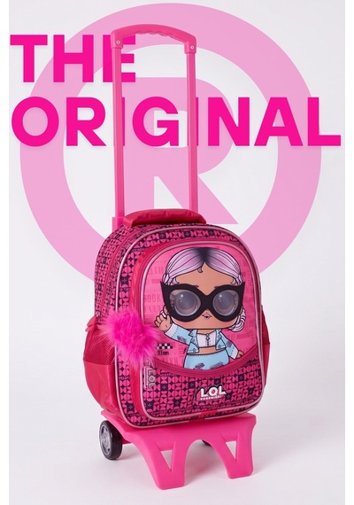 Lol Surprise Bb Air Lisanslı Çıkarılabilir Çekçekli Kız Çocuk Okul Çantası 2183 Pembe - Mavi