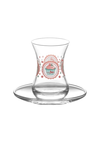 Lexroo Cupcake Mini 12'li Çay Seti Çok Renkli