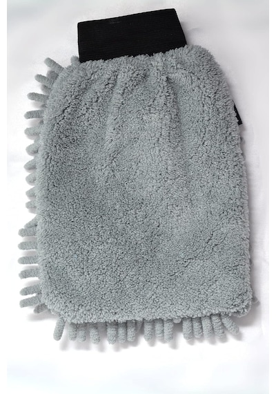 Spark 2'li Set Mikrofiber Büyük Boy Peluş Oto Kurulama Bezi Ve Şönil Temizlik Eldiveni