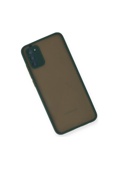 Samsung Galaxy A03s Uyumlu Kılıf Montreal Silikon Kapak - Yeşil