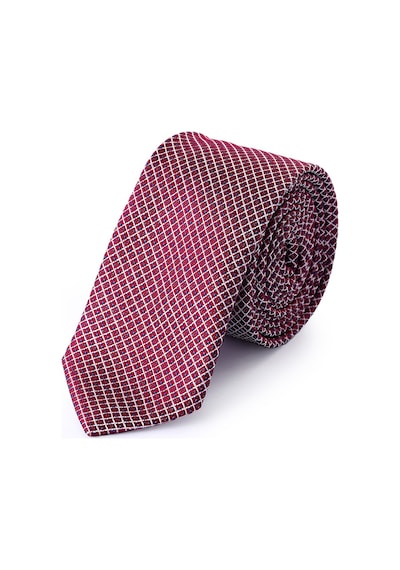 Hatemoğlu Bordo Desenli Micro Casual Kravat 26181022A001 113 Bordo