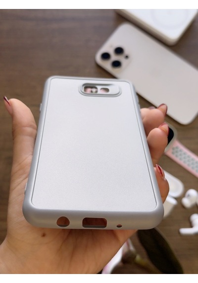 Samsung Galaxy J7 Prime Uyumlu Kamera Korumalı Darbeye Dayanıklı Renk Atmayan Keep Silikon Kılıf Gri