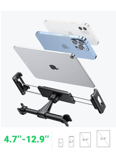 M50 Araç Koltuğu Uyumlu Telefon Ve Tablet Tutucu 360 Oto Koltuk