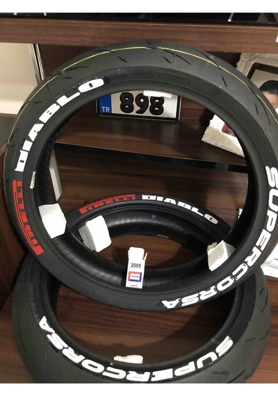 Pirelli Diablo Supercorsa Motorsiklet Lastik Yazısı 4x Diablo 4x Supercorsa