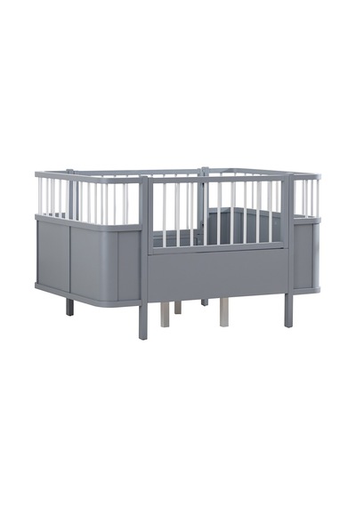 Siesta Büyüyen Beşik 90 x 130 CM - Gri + 1 Comfort Yatak Gri