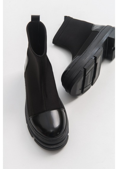 Luvishoes Bendıs Siyah Scuba Kadın Bot Siyah