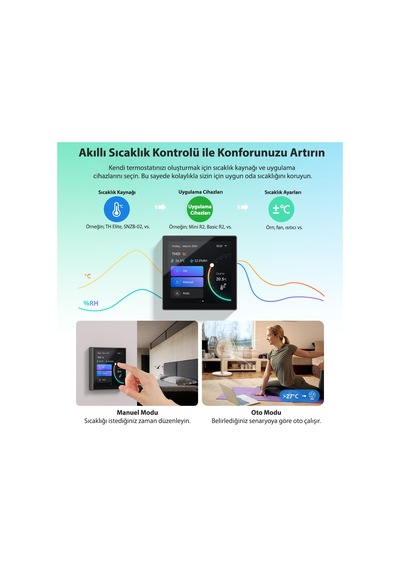 Sonoff Ns Panel Pro - Beyaz Renk Akıllı Ev Kontrol Paneli