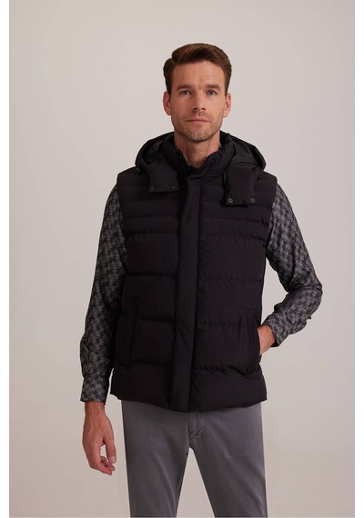 Ysf Erkek Siyah Regular Fit Yelek