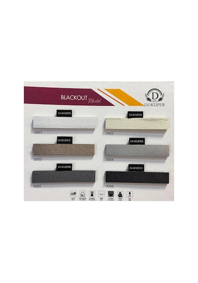 Hanedizayn %100 Blackout Karartma Plise Perde Işık Geçirmeyen Isı Yalıtımlı Perde Ekru Black001