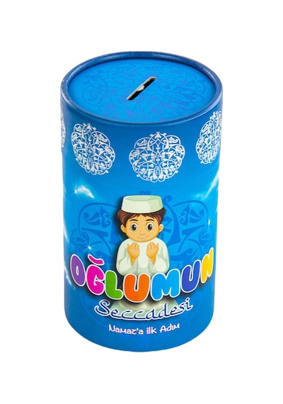 Namaza İlk Adım - Kumbaralı Oğlumun Çocuk Seccadesi Mavi