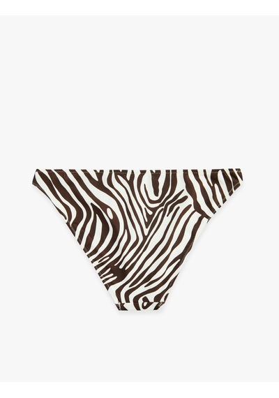 Koton Zebra Desenli Bikini Altı Kahverengi Desenli 6sak00241mm