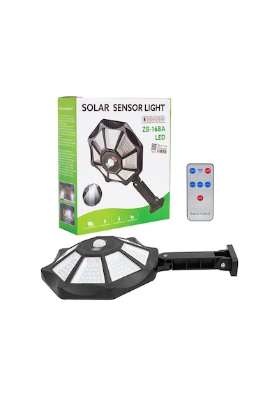 Powermaster Zb-168a Kumandalı Sensörlü Beyaz Solar Aydınlatma