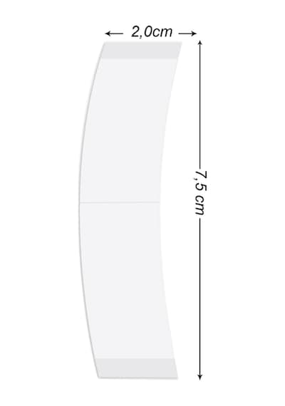 True Tape Elastibond Protez Saç Bandı Oval Lf 7/8" X 3" - 2cm X 7.5cm 36 Adet