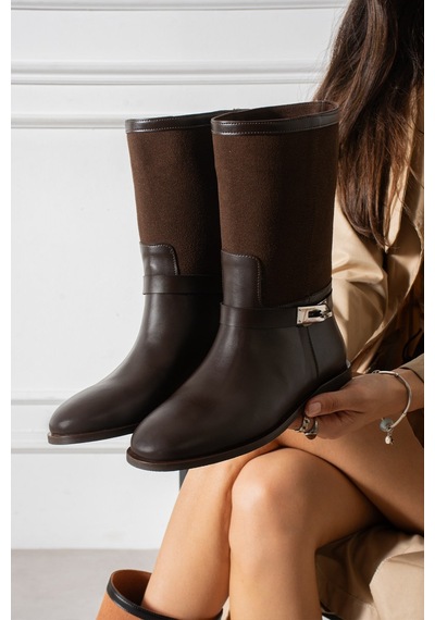 Dabab Shoes Frost Kadın Acı Kahve Cilt Ve Deri Tozu Garnili Metal Toka Detaylı Sıcak Astarlı Kaymaz Taban 3 Cm Topuklu Orta Konç Çizme Acı Kahverengi Dabab Shoes Frost Kadın Acı Kahve Cilt Ve Deri Tozu Garnili Metal Toka Detaylı Sıcak Astarlı Kaymaz Taban 3 Cm Topuklu Orta Konç Çizme Acı Kahverengi