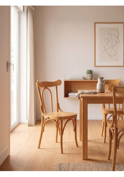 Wien Klasik Ahşap Sandalye Natural