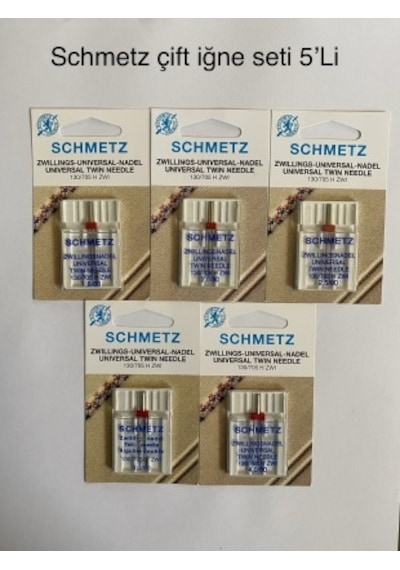 Schmetz Çift Iğne Seti 5'li