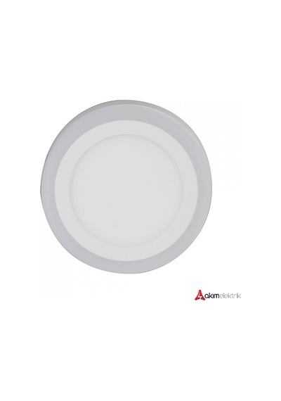 YCL 3 Fonk. 6 W Led Panel - Beyaz & Mavi- Yuvarlak- S/Ü-YSM-1406B
