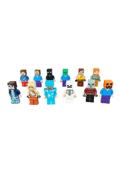 Minecraftt Oyuncak Figürleri 12 Figürlü Oyuncak Set Legoo Uyumlu 23 Parça Minecraft