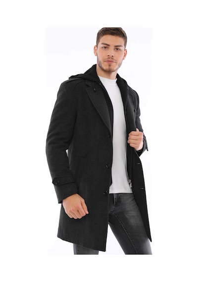 Plt9401 Dewberry Erkek Palto-antrasit Antrasit
